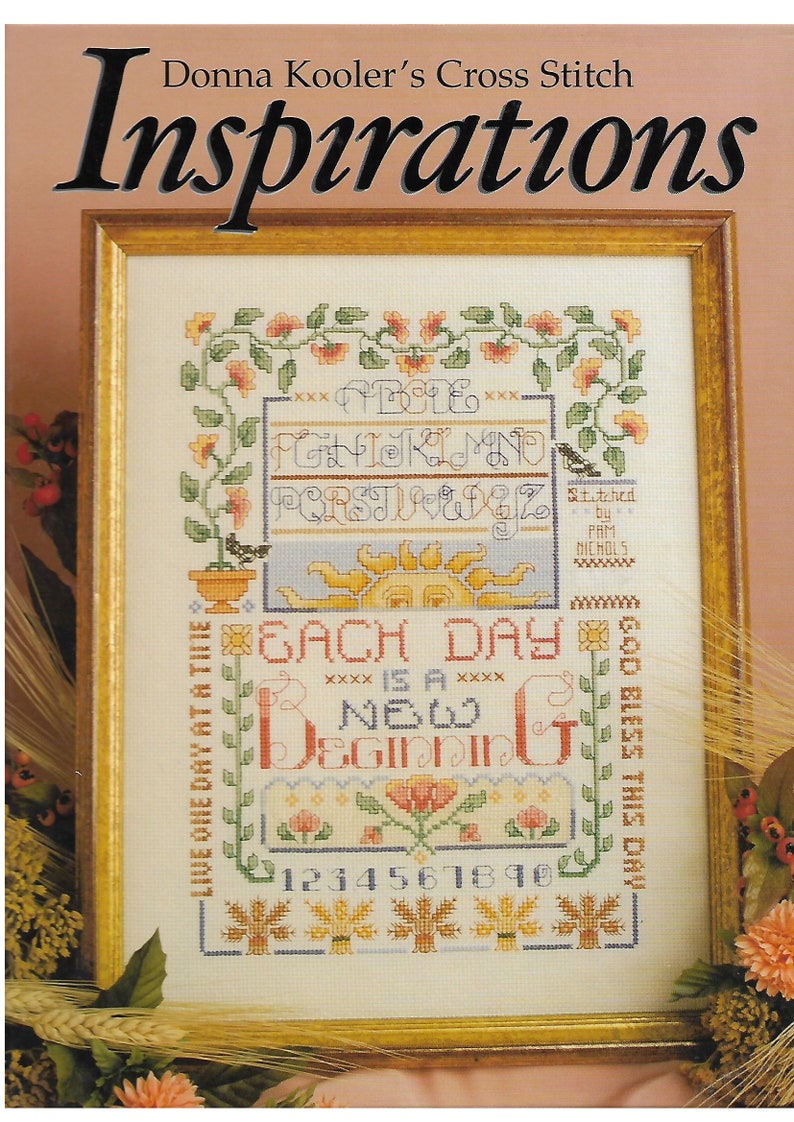 Vintage Cross Stitch Pattern Book Bible Verse Cross Stitch Etsy