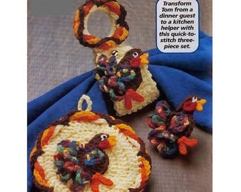 Thanksgiving Day CROCHET PATTERN, Turkey Crochet Pattern, Seasonal Crochet, Country Decor DIY, Autumn Crochet Pattern, pdf English Only