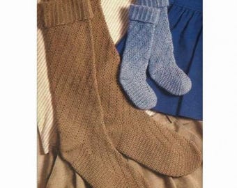 CROCHET PATTERNS, Knee-High Socks Crochet Pattern, Quick Crochet Sock Pattern, Crochet Socks Easy Pattern, Instant Download Pdf English Only