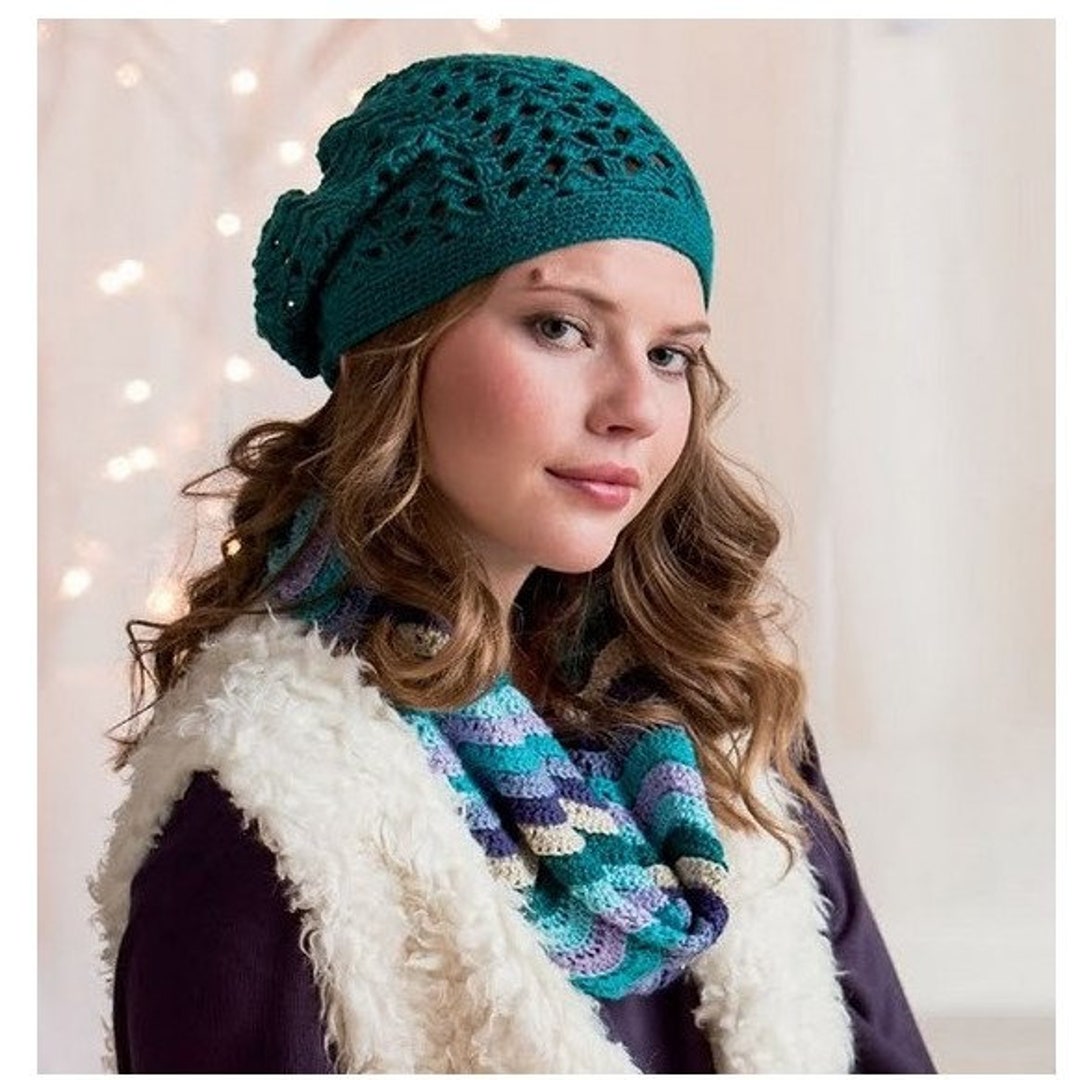 Crochet Slouchy Hat Pattern PDF Instant Digital Crochet Cowl Patterns ...