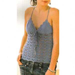 Häkel Top Muster, Neckholder Top Muster, Häkelanleitung, Festival Top, Fantasy Stitch, Häkelanleitung, Instant Download Pdf