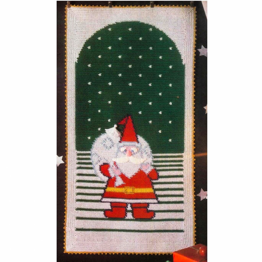 Christmas Wall Hanging CROCHET PATTERN Crochet Home Decor Etsy