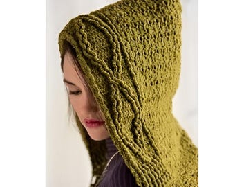 Hooded Scarf Crochet Pattern PDF Instant Digital Crochet Hood Pattern Download Hooded Scarf