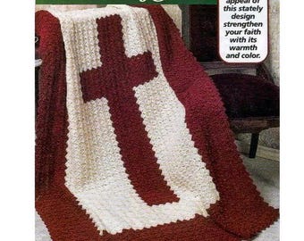 Blessing Blanket Crochet Pattern, Cross Afghan Crochet Pattern, Easter, Baptism, Christmas, Christening, crochet gift, pdf English Only