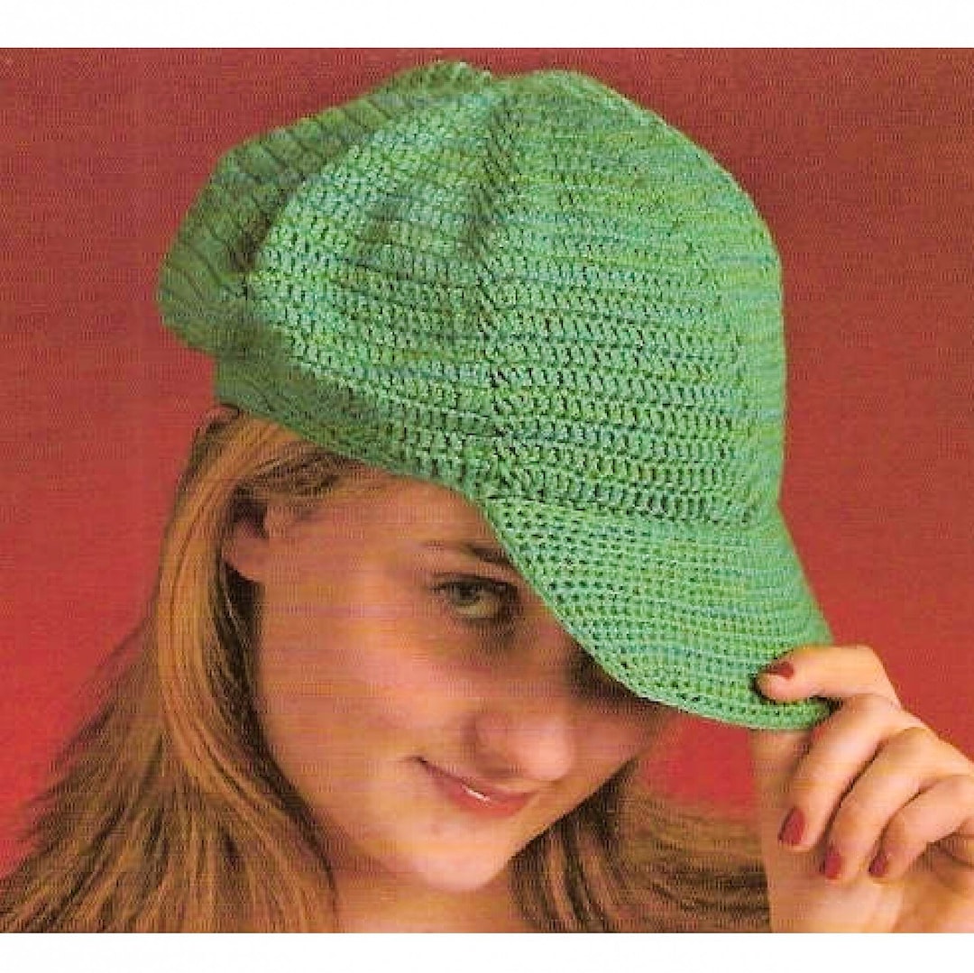 CROCHET Newsboy Cap PATTERN Crochet Newsboy Hat Pattern Crochet Hat