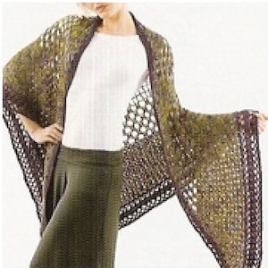 Shawl Pattern, Women&#39;s Triangle Shawl Scarf Pattern, pdf Instant Download, CROCHET PATTERN, Vintage Crochet