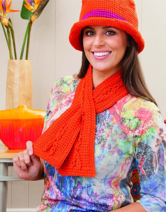 Cappello Da Donna Pieghevole All'Uncinetto, Modello Pescatora Con Volant E Tesa Larga, Boho Fatto A Mano, Taglia Unica 56-58cm - 2