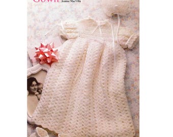 Crochet Gown CHRISTENING PATTERN, Crochet Pattern, Thread Crochet, Baptismal Gown, Baby Crochet Pattern, Christening, Baby, pdf English Only
