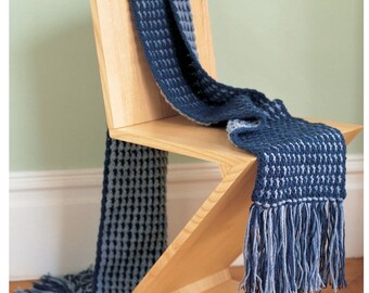 PATRÓN DE GANCHILLO Bufanda - Patrón Mosaico de Ganchillo - Patrón Bufanda de Ganchillo Fácil - Ganchillo Vintage - pdf digital instantáneo