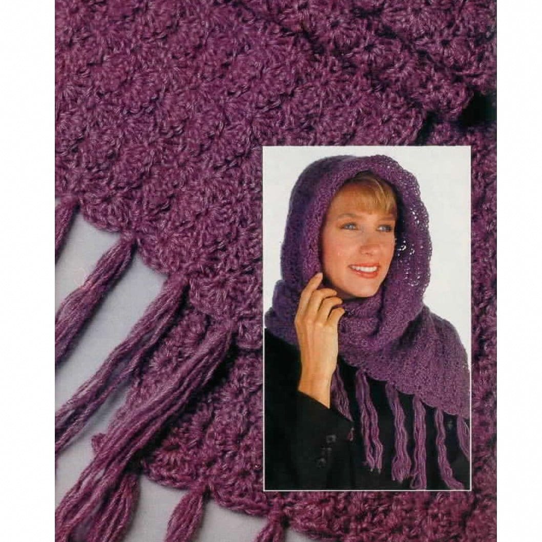 30 Crochet Scarf Ideas: Stylish Patterns for Skinny, Chunky, Cowl, and Wrap Looks 34 Vintage Hooded Scarf Pattern