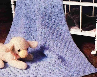 Easy CROCHET Baby Blanket PATTERN, Beginner Crochet Pattern, Easy Crochet Project, Baby Boy Girl Wrap Blanket Coverlet, pdf English Only