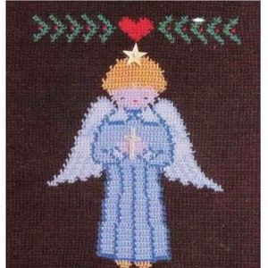 CROCHET Christmas Angel Wall Hanging PATTERN • Christmas Holiday Crochet Patterns • Christmas Angels Wall Hanging Pattern