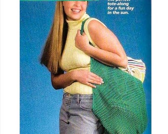 MOTIF de sac fourre-tout au CROCHET, modèle au crochet de sac de plage, sac de marché de producteurs, sac d'été, modèle de sac facile, tutoriel de sac au crochet pdf en anglais uniquement