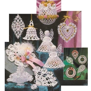 Christmas Easy CROCHET PATTERNS, Christmas Ornament Pattern, Crochet Holiday Decor Pattern, The Noel Ornaments Pattern, pdf, English Only