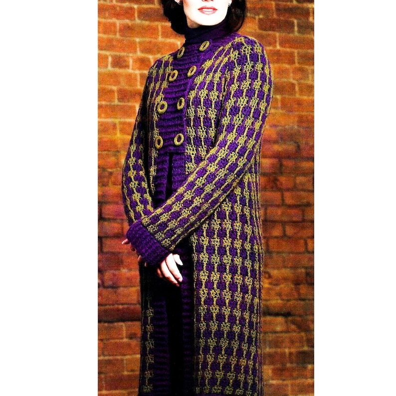 Plus Size Coat Pattern PDF Instant Digital Crochet Cardigan Pattern ...