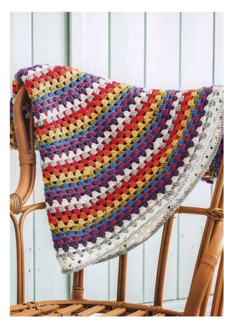 Crochet Mandala Blanket Pattern PDF Instant Digital Rainbow Mandala