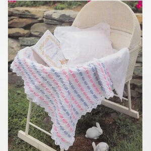 CROCHET PATTERN Baby Blanket, Crochet Blanket Pattern Beginner, Easy Crochet Afghan Pattern, Easy Baby Blanket, Baby Gifts, pdf English Only