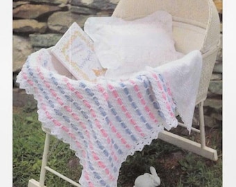 CROCHET PATTERN Baby Blanket, Crochet Blanket Pattern Beginner, Easy Crochet Afghan Pattern, Easy Baby Blanket, Baby Gifts, pdf English Only