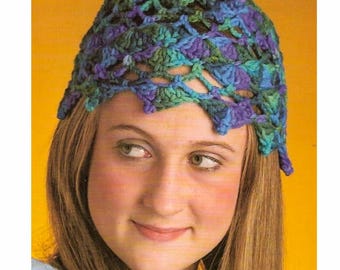 CROCHÊ Chapéu Feminino PADRÃO, Padrão de Gorro Crochê, Chapéu de Verão Crochê, Presente de Crochê, Padrões para Mulheres, Padrão Vintage pdf, Somente Inglês