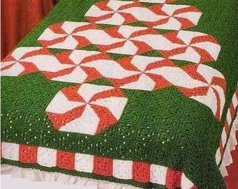 CROCHET Christmas Blanket PATTERN, Crochet Christmas Tree Pattern, Pine Tree Crochet DIY, Home Decor, Throw Afghan Pattern, pdf English Only