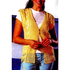 Crochet PATTERN, Crochet Cardigan Pattern PDF, Crochet Vest, Women Crochet Pattern, Pullover Pattern, Crochet Shrug, Summer Cardigan Top