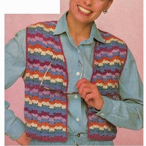 CROCHET Vest PATTERN for Women, Crocheted Vest Pattern, pdf Digital Download, Vintage Crochet Pattern