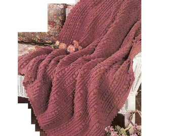 CROCHET PATTERN, Crochet Throw, Crochet Blanket, Bobble Stitch Throw, Bobble Blanket, Coverlet, Afghan, Home Decor, Mod bob Throw, Download
