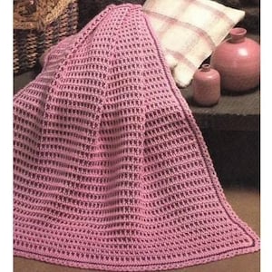 Easy Crochet Blanket Pattern, Easy Throw Crochet Pattern, Lap Blanket Crochet Pattern, Baby Blanket Pattern, Afghan Pattern pdf English Only