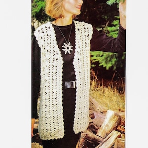 CROCHET Vest Patterns, Crochet Women Vest Pattern, Crochet Pattern, Lightweight Four Season Vest, Vest Pattern PDF