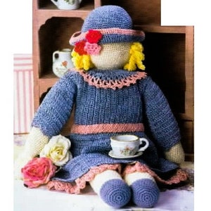 Waldorf Doll Vintage Crochet Pattern - Baby Doll Crochet Patterns - Doll Pattern PDF - Retro Crochet Patterns
