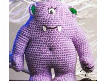 Monster Crochet PATTERN - Vintage Monster Doll Toy - Beginners Crochet PATTERN - Vintage PATTERN Crochet - Retro Doll Crochet Pattern