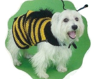 Dog Sweater PATTERN CROCHET, Small, Medium, Large, X-Large Dog Sweater Pattern, Pet Stripe Sweater Crochet Pattern, Sphynx Cat Sweater, pdf