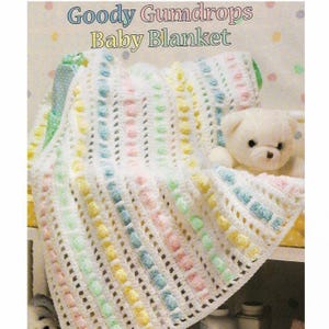 CROCHET Baby Blanket PATTERN, Chunky Crochet Blanket, 34” x 44”, Easy Crochet Patterns, Crochet for Baby, English Only, pdf Download