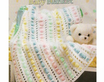 CROCHET Baby Blanket PATTERN, Chunky Crochet Blanket, 34” x 44”, Easy Crochet Patterns, Crochet for Baby, English Only, pdf Download