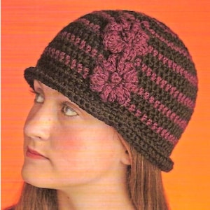 CROCHET Bucket Hat PATTERN - Women Bucket Hat Pattern pdf - Vintage Bucket Hat - pdf instant digital