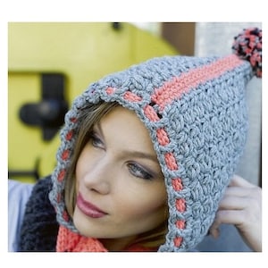 Hooded Cowl Crochet Pattern PDF Instant Digital Crochet Cowl Patterns Download Crochet Cowl Scarf