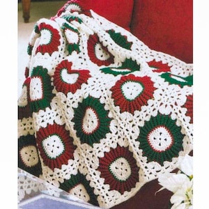 Christmas CROCHET Afghan PATTERNS, Crochet Afghan Pattern, Crochet Blanket Pattern, Christmas Crochet Patterns, Patterns PDF, English Only