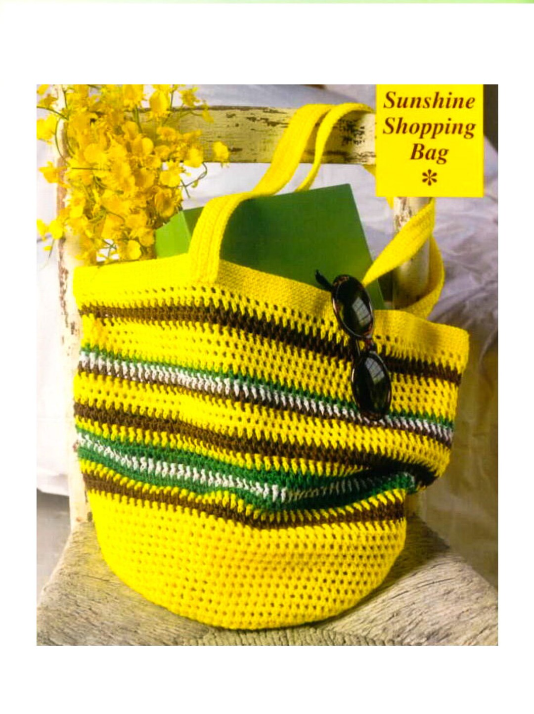 Crochet Pattern Market Bag PDF Instant Digital Reusable Grocery Bag ...