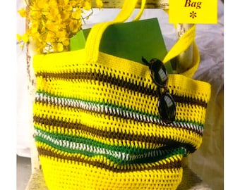 Crochet Pattern Market Bag PDF Instant Digital Reusable Grocery Bag Pattern Download Crochet Bag Pattern