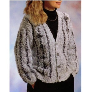 CROCHET Cardigan PATTERN, Drop Shoulder Cardigan Crochet Pattern, Chunky Cardigan Crochet Pattern, Bomber Jacket Pattern, Sweater pattern