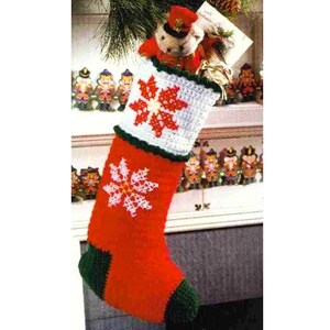 CROCHET PATTERN - instant PDF download - Crochet Stocking Pattern - Stocking - Christmas Stocking - Christmas Pattern - Pattern