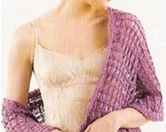 Lacy Shawl CROCHET PATTERN, Mesh Shawl Crochet Tutorial, Crochet Wrap for Spring, Scarf, Summer Shawl, Mesh Scarf, PDF Instant Download