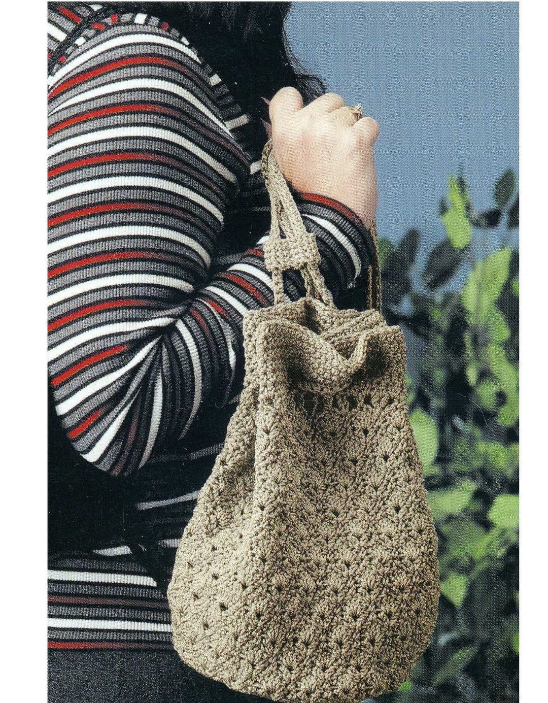Pattern for Hobo Bag CROCHET PATTERN Hobo Bag Crochet Drawstring Bag