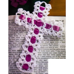 Easter Crochet PATTERN - Crochet Bookmark Pattern - Easter Cross Vintage Pattern Crochet - Pattern Retro