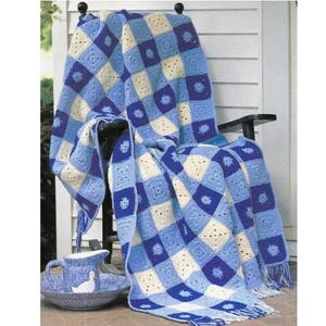 CROCHET PATTERN Granny Square, Granny Square Blanket Pattern, Beginner Crochet Pattern, Throw Blanket Pattern, Home Crochet pdf English Only