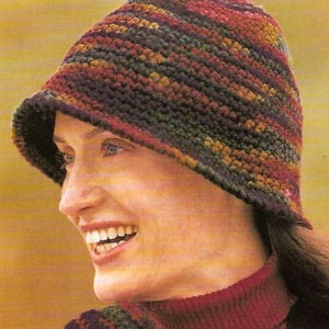 Cloche Hat PATTERN CROCHET - Bucket Hat Pattern Crochet - Vintage pdf Crochet Pattern - pdf instant digital