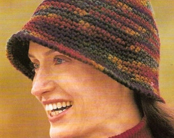Cloche Hat PATTERN Häkelanleitung - Bucket Hat Pattern Crochet - Vintage pdf Häkelanleitung - pdf sofort digital