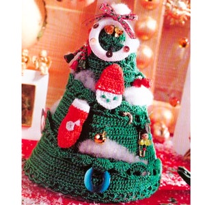 Christmas Tree CROCHET PATTERN - Crochet Christmas Pattern -  Pdf instant digital - Vintage Crochet Pattern