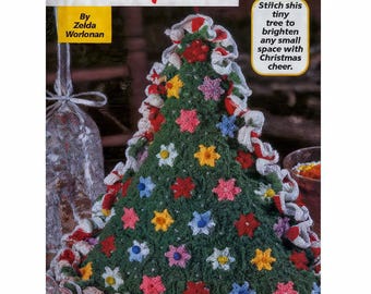 Crochet Christmas Tree PATTERN, Festive Crochet Tree Pattern, Tabletop Centerpiece, DIY Crochet Holiday Tree, Winter Décor, pdf English Only
