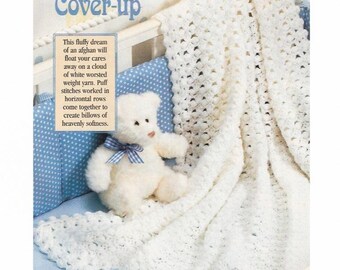Baby Afghan Vintage CROCHET PATTERN, Baby Boy Girl Wrap, Blanket, Coverlet, Afghan Christening Shawl, Cover-up, Instant Download pdf